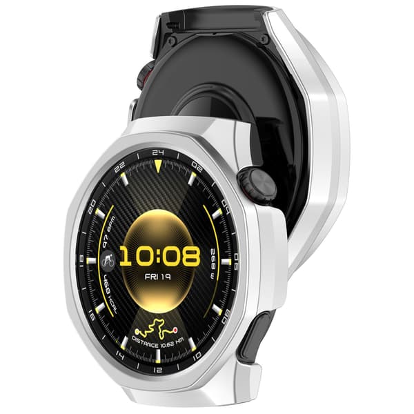 Half PC Shell with Hollow Design 46mm Compatible with Huawei Watch GT6 Pro - Silver