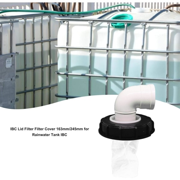 IBC regnfilterdæksel, vaskbar 163mm/245mm-jbk
