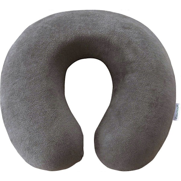 Nackkudde i Memory Foam - Justerbar Tjocklek för Optimal Komfort, Grå