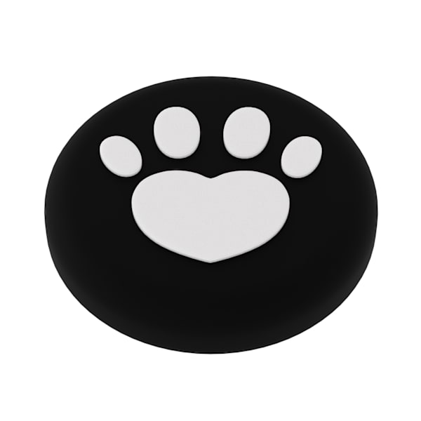 Compatible with SWITCH2 Heart-shaped Silicone Thumb Grips for Enhanced Control Black