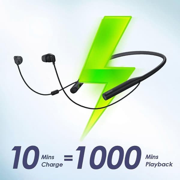 Oraimo Necklace 4 Dual EQ Multiple Connection 50-timers spilletid Hurtiglading Nakkebåndsøretelefon OEB-E50D