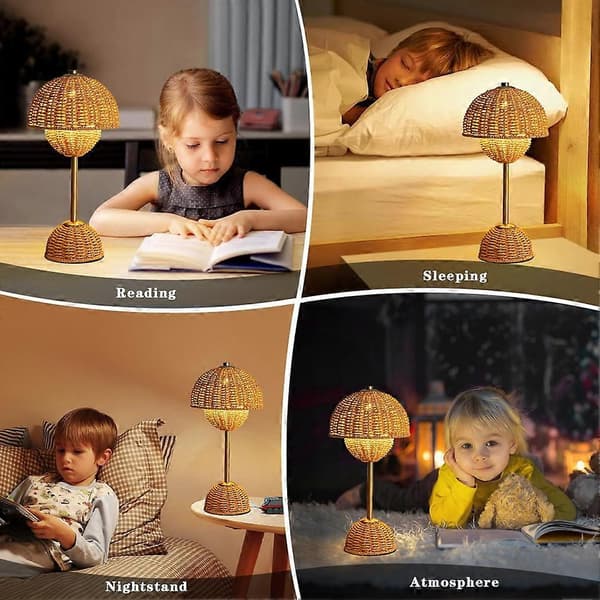 Sød LED Sengelampe til Børn 3 Farvetilstande Boho Lampe