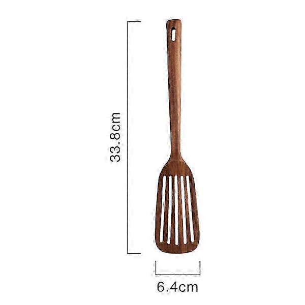 Träslev och Spatel för Kök, 2-pack Träredskap för Matlagning, Snygga, Köksredskap för Hemmet
