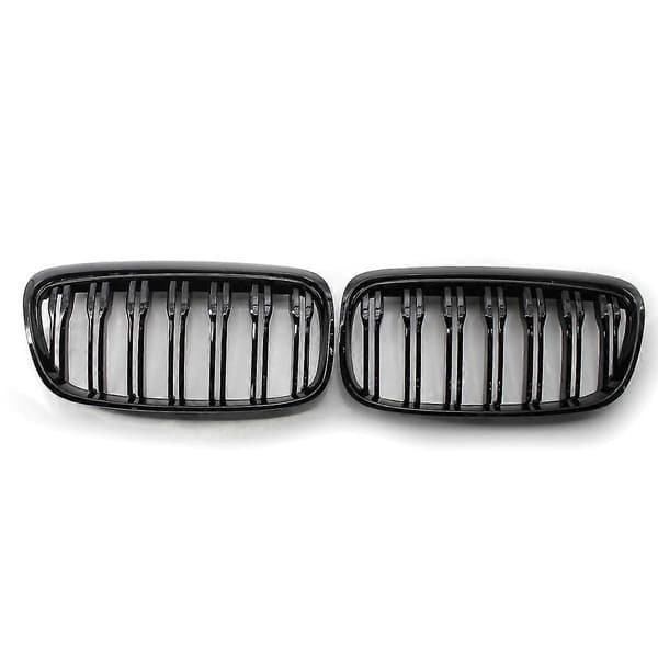 F45 Sort Front Grill Mesh til - 2 Serie 5-Sæders Active Tourer & 7-Sæders F46 Gran Tourer Frontkofanger Grill 2014-2018