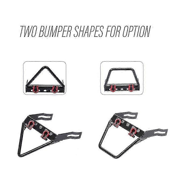 Metall Främre Stötfångare Kompatibel Med 1/10 Rc Crawler Axial Scx10 Traxxas Trx4,b