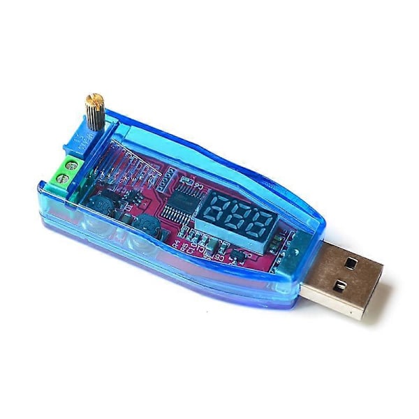 LED DC-DC 5V till DC 1-24V Justerbar Potentiometer USB Step Up/Down Buck Boost Converter Strömförsörjning Spänningsregulatormodul - FÄRG: Grön