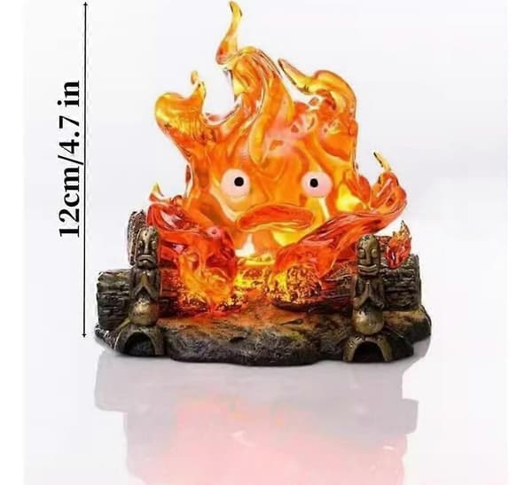 Calcifer nattlys, Calcifer harpiksstatue