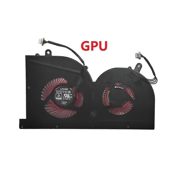 Laptop CPU & GPU Kjølevifte for GS63VR GS63 GS73 GS73VR -17B1 Stealth Pro CPU BS5005HS-U2F1 GPU CO