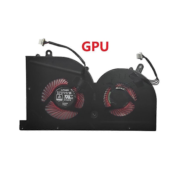 Laptop CPU & GPU Køleventilator til GS63VR GS63 GS73 GS73VR -17B1 Stealth Pro CPU BS5005HS-U2F1 GPU CO