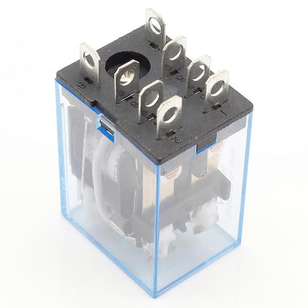 Kraftigt Spolerelæ 8-benet Elektromagnetisk Relæ LED-indikator 220V