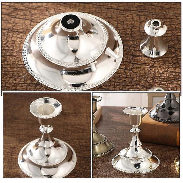 2 stk. Lysestaker Koniske Lysestaker Delikate Lysestaker Bordpynt