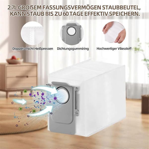 Tilbehørssæt til Roborock Qrevo S/Qrevo Pro/Qrevo Maxv robotstøvsuger, reservedele