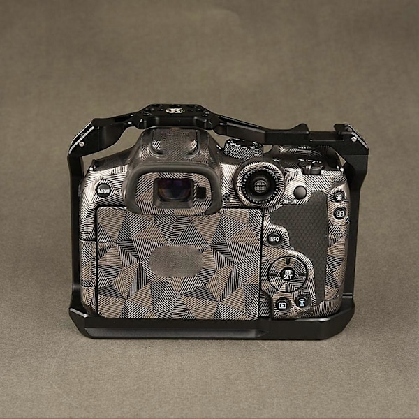 R7 Full Kamerabur Rig for Canon EOS R7 DSLR Kamera Video Cold Shoe Feste 1/4 Tommers Arca Stativbrakett