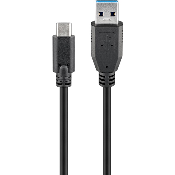 Synkroniser og lad Super Speed USB-C™ til USB A 3.0 ladekabel