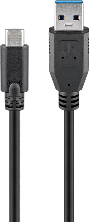 Synkroniser og oplad Super Speed USB-C™ til USB A 3.0 opladningskabel