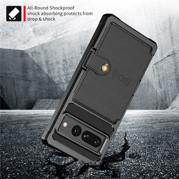 Beskyttende Google Pixel 7A telefoncover med kortholder
