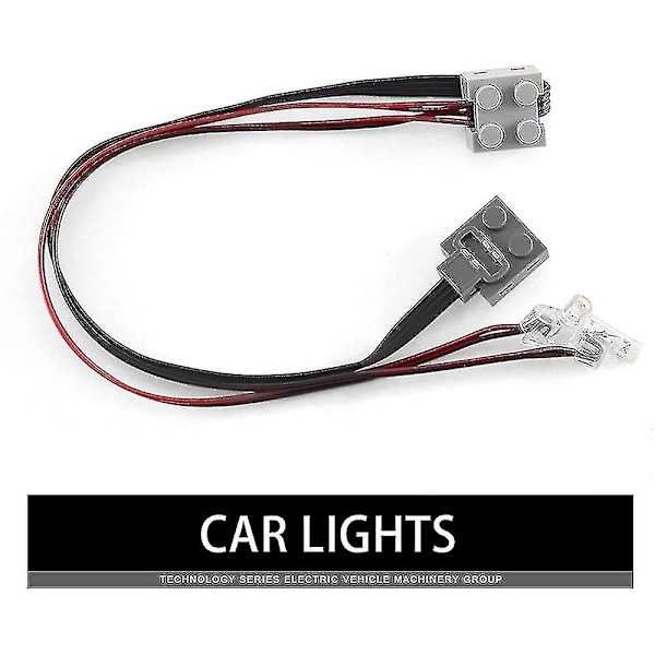 5 kpl Technic Power Function 8870 LED-valokaapeli ajoneuvojen rakennuspalikoiden virtalähteelle