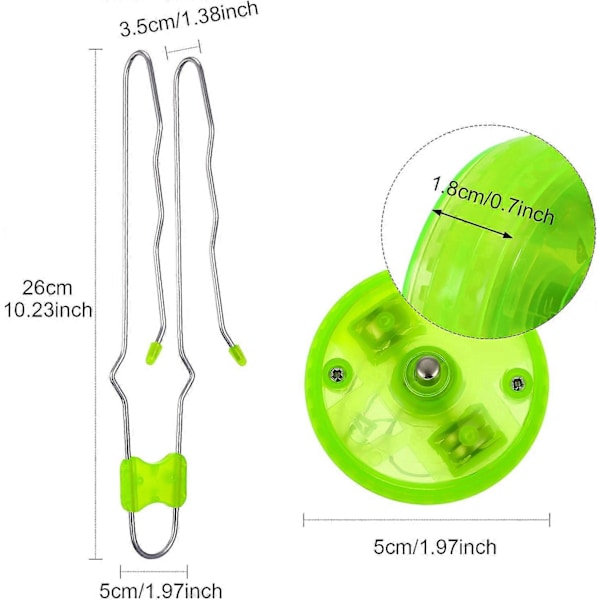Sæt med 3 Retro Magic Orbit Spinner Flash Gyro Hjul Klassisk Orbit Spinner Magnetisk Yoyo Legetøj