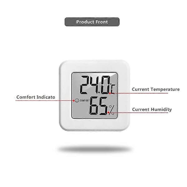 Mini Innendørs Termometer LCD Digital Temperatur Rom Hygrometer Måler Sensor Luftfuktighetsmåler Innendørs Termometer Temperatur