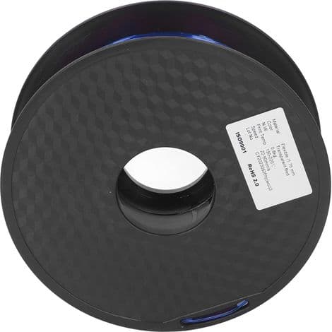 1,75 mm Fleksibel TPU-filament 1 kg til 3D-print - Transparent Blå, Tilstopningsfri