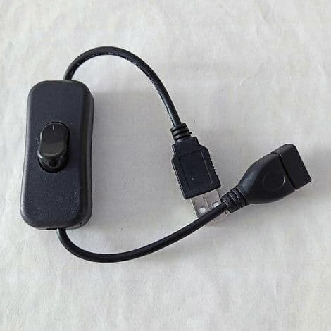 30 cm USB-kabel med på/av-knapp för USB-lampa - Switchadapter