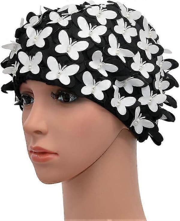 Vintage Badehette Blomsterblad Retro Stil Badehetter For Kvinner