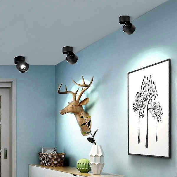 10W LED Takspotter Taklampe, Spotlampe, Takspotter, Taklampe, LED Taklampe, 10x10cm (hvitt Lys-6000k) [energi Cla