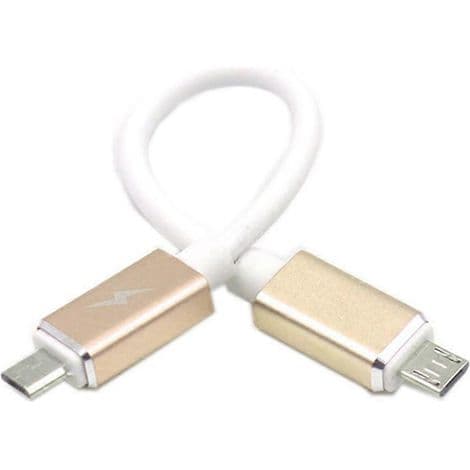 Micro USB hane till hane OTG-adapter, 17 cm datakabel
