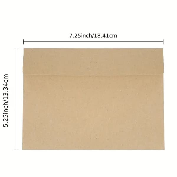 Rustika Kraftkuvert A4 (10,8x15,9 cm, 50-pak)