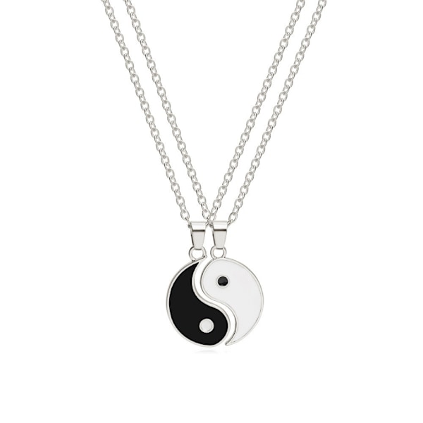 2 kpl Yin Yang -kalan kaulakorusetti - Pariskunnan riipus, sopii pareille, väri: A2686-2