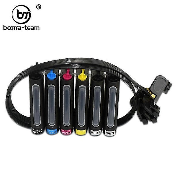 hg Musta CISS-järjestelmä UV-mustevaimennin L1800 Epson R1400 L800 R330 R270 T50 1390 1400 1450 1500w R1390 LED-tasotulostimelle