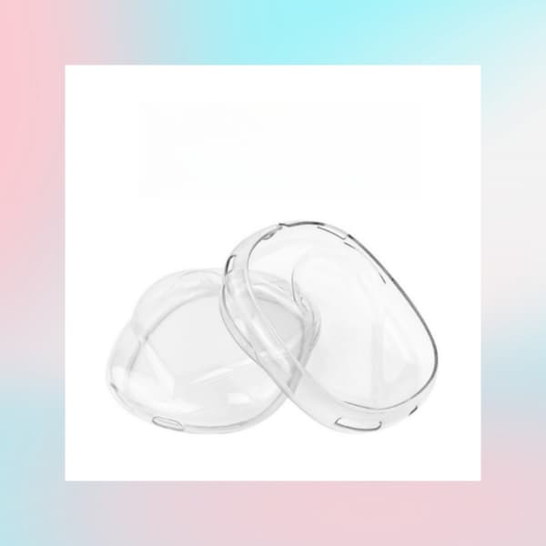 TPU-fodral för AirPods Max hörlurar, 2-pack transparent