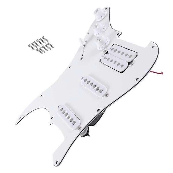 ST SQ Elgitarr Laddad Förkopplad Elgitarr Plektrumskydd Pickup-enhet Vit Regular