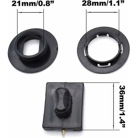 10 stk. svarte bilmatteklips, bilmatteholdere for bilmatter, antisklifester for bilmatter, plastfester