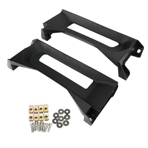 2 STK Front Tow Hook Bezel Block Tilhengerfeste Deksel 68196982AA for Ram 1500 2013-2018 Slepekrokdeksel