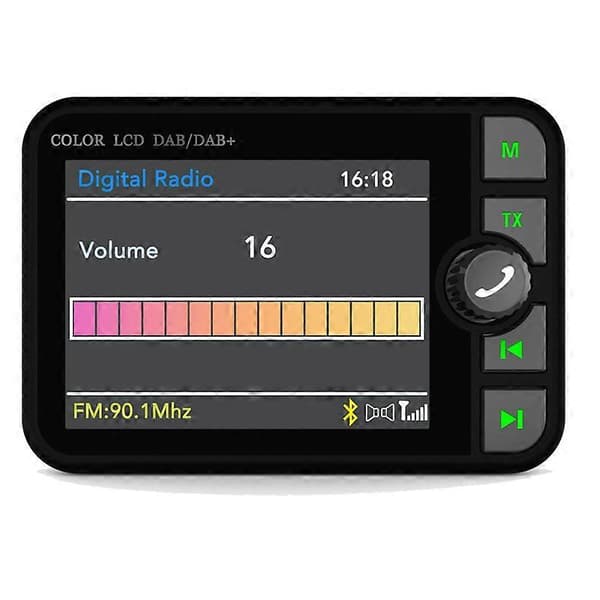 Bil DAB Bil Bluetooth MP3 Digital Radio Grafisk Display Farveskærm Biltilbehør