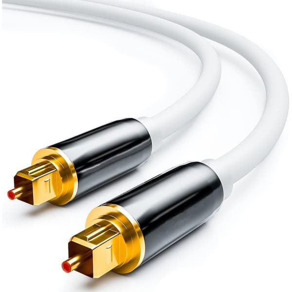 Toslink Digital Optical Audio Cable, SPDIF Output, 5.1 Channel, Amplifier Audio Fiber Optic Connection Cable 10 m