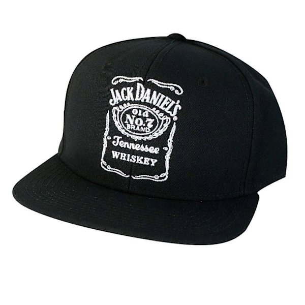 Jack Daniels Black Bottle Label Snapback Keps