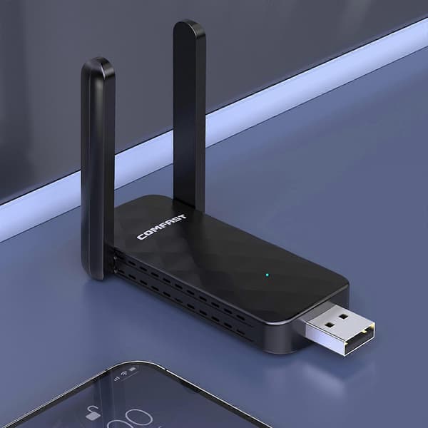 USB WiFi Adapter 5G/2.4G 600Mbps USB2.0 Netværksmodtager til Stationær PC