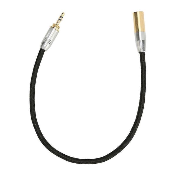 3,5 mm han til Mini XLR 3-pin kabel Professionel forgyldt 3,5 mm til Mini XLR adapter til mikrofon - JZ