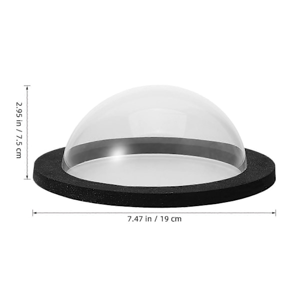 Flytende Damfisk Kuppel Display Transparent Deksel Flytende Fisk Kuppel Akryl Fisk Kuppel Flytende Deksel