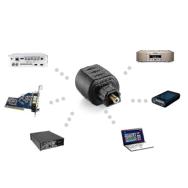 Optisk 3,5 mm Hun Mini Jack Stik til Digital Toslink Han Lydadapter
