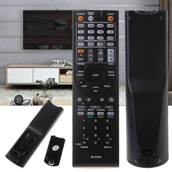 RC-879M Erstatningsfjernkontroll for Onkyo AV-mottaker TX-NR535 TX-SR333