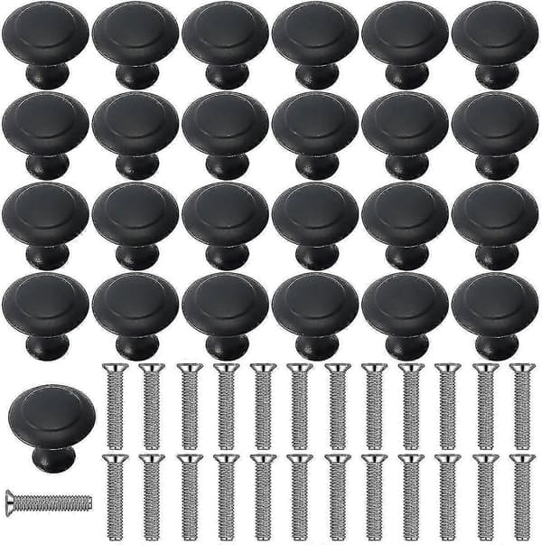 25 stk. Skabshåndtag Knapper til Badeværelse, Skabe, Kommode Døre, Møbler (30mm)