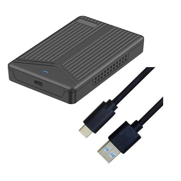 USB 3.1 Mobil Harddiskboks 2,5 Tommer SATA Harddiskboks SSD Kabinet Støtter 15mm Harddisk til Computer Bærbar