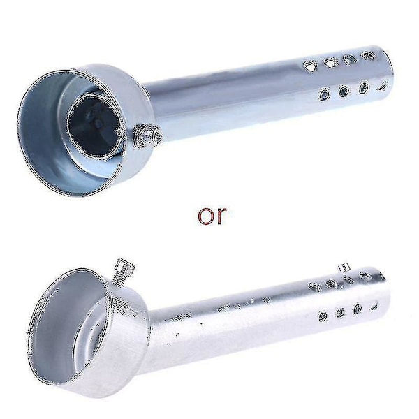 Ny 2023 Universal 48mm Motorsykkel Vinklet Eksosinnlegg Baffel End Can Db Killer Lyddemper Elbow 175mm Lengde Xinda