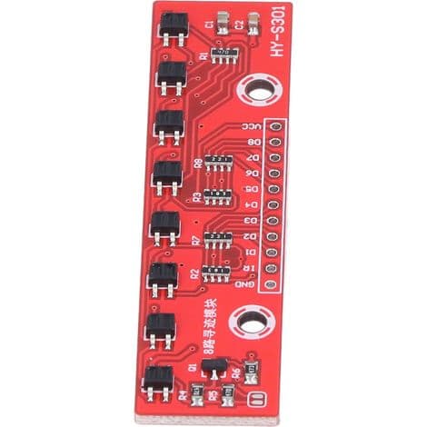 8-kanals infrarød detektor, 8-bits PCB-kort for sporing og overvåking