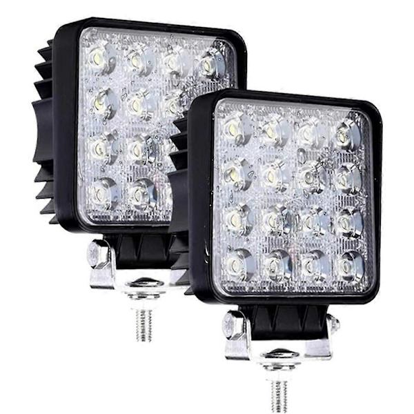 LED arbetsbelysning, 2 stycken, för bil traktor terränglastbil