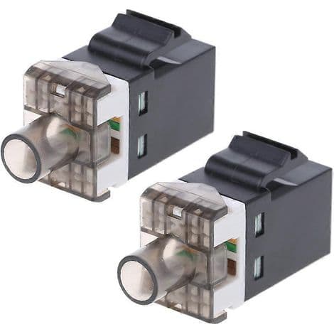 2 stycken RJ45-kontakt Keystone-modul CAT6 för UTP nätverkskabel