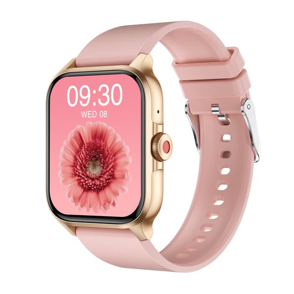 Smartwatch med puls, blodtryck, syre i blodet, stegräknare Champagne